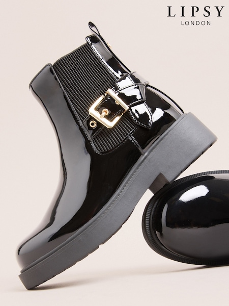 Black Patent - Lipsy Boots
