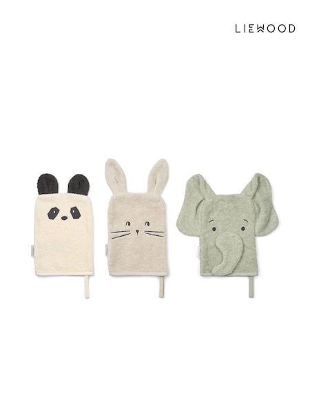Liewood Cream Sylvester Washcloths 3 Pack (G84873) | ‏204 د.إ.‏