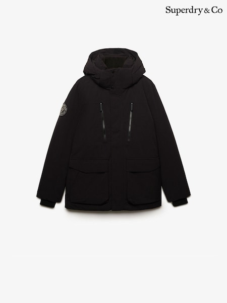 Black - Regular Superdry City Parka Coats