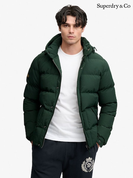 Green - Regular Superdry Classic Everest Puffer Jacket