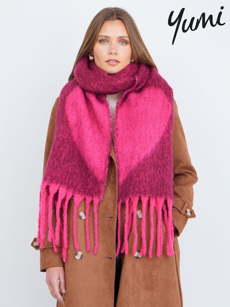 Yumi Heart Super Fluffy Scarf (G85764) | NT$1,400