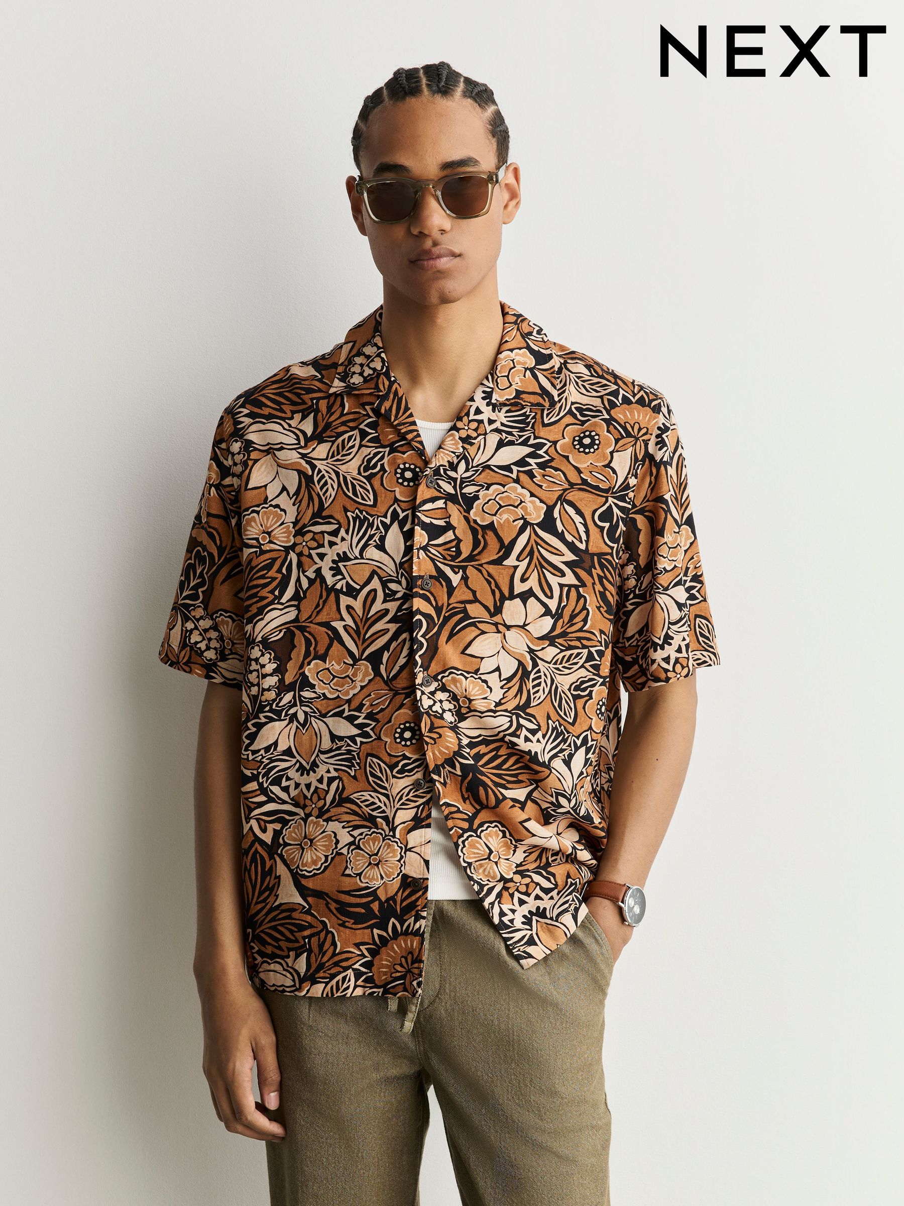 Mens Floral Shirts | Regular & Slim Fit Shirts | Next USA