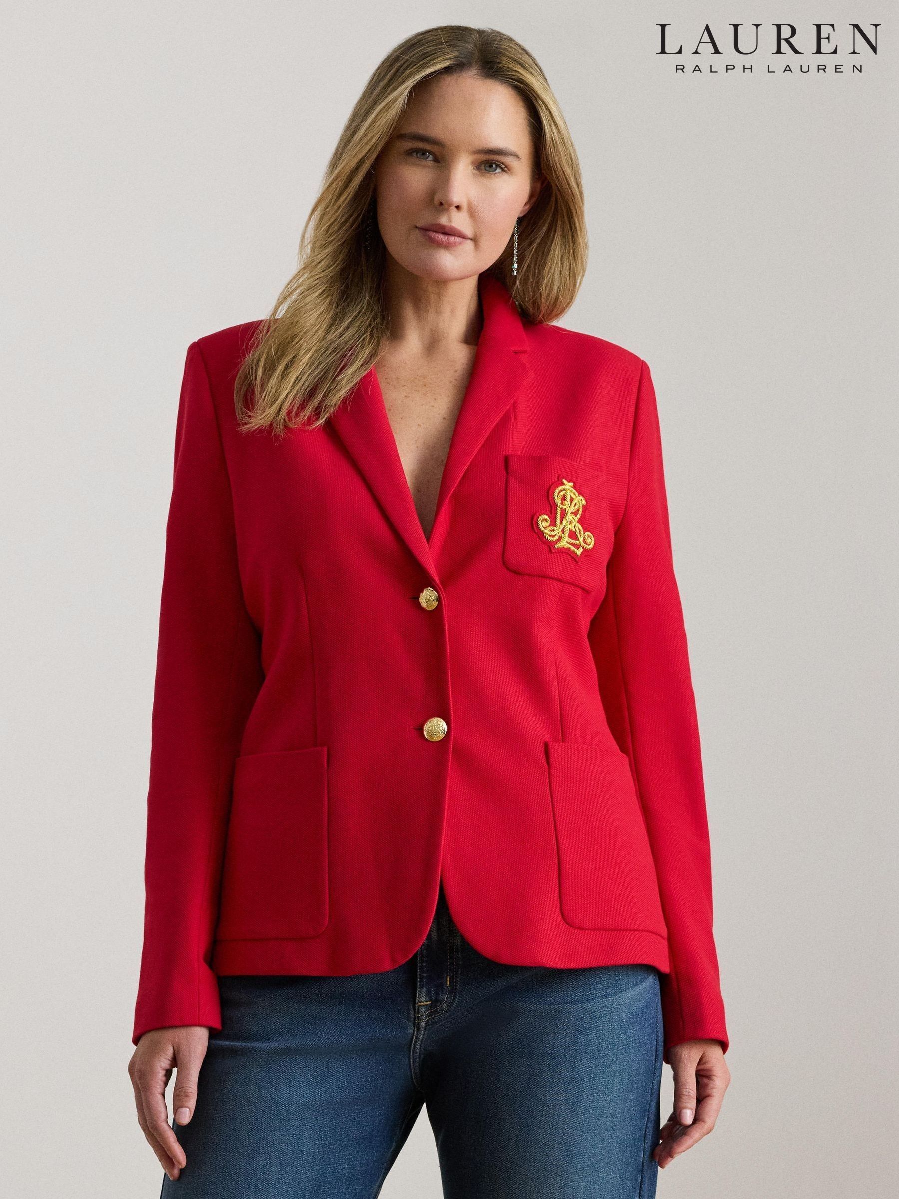 ジャケット・アウター Ralph Lauren short length tailor jacket Buy Women's Jackets Ralph Lauren Short Blazer Online | Next USA