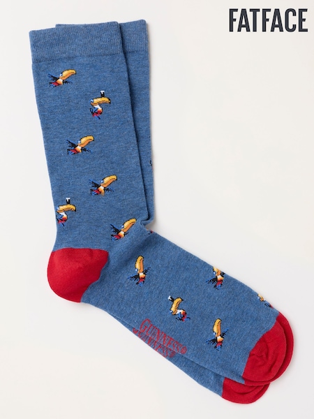 Blue - Regular Fatface Guinness Toucan Socks