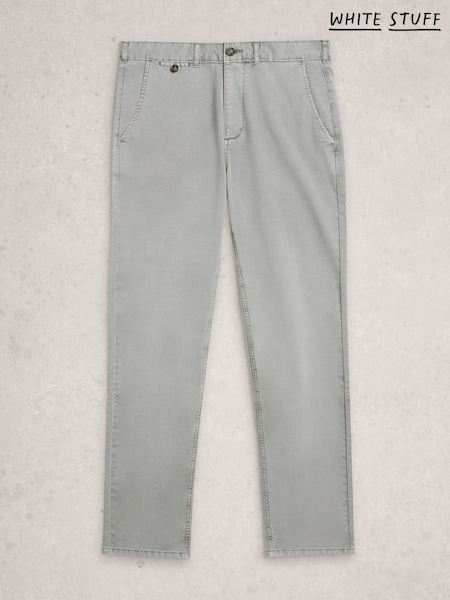 White Stuff Light Grey Sutton Chino Trousers (G87626) | AED291