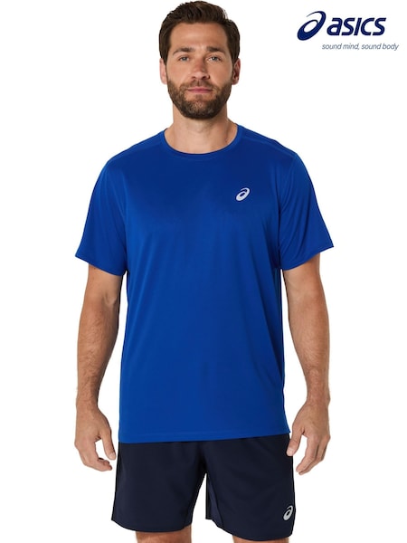 Marineblau - Asics Core Short Sleeve Top