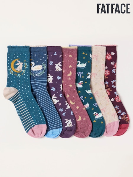 Multi - Fatface Socks In A Gift Box