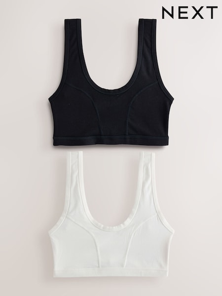 Schwarz/Cream - Kind To Skin Bras 2 Pack