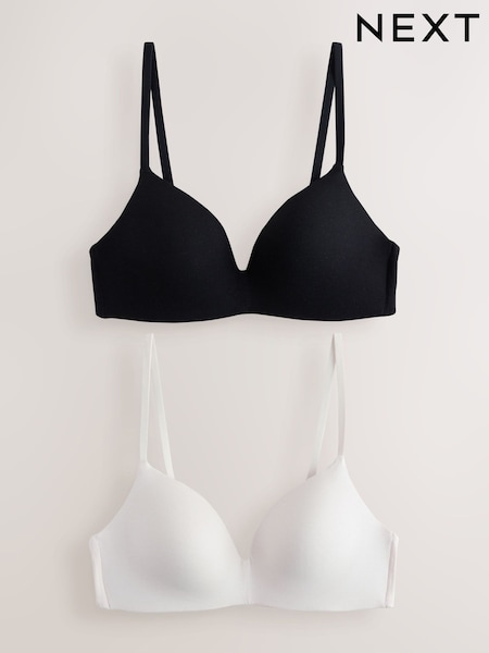 Itim/Krema - Mga Kind To Skin Bra 2 Pack