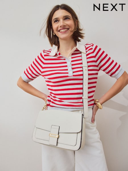 Bone - Large Hardware Hand Held Bag
