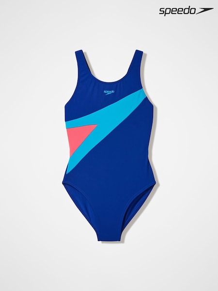 Blue - Speedo Hyperboom Butterfly Back Swimsuit