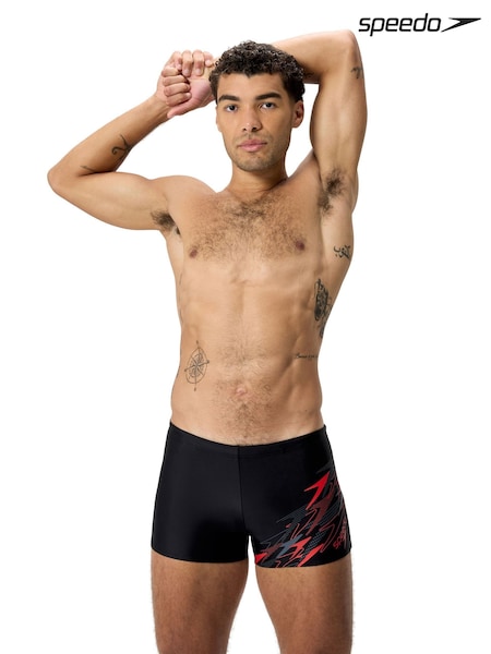 Black - Regular Speedo Medley Logo Aqua Shorts