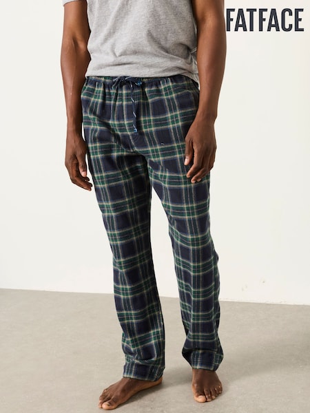 Green - Regular Fatface Check Pyjama Bottom