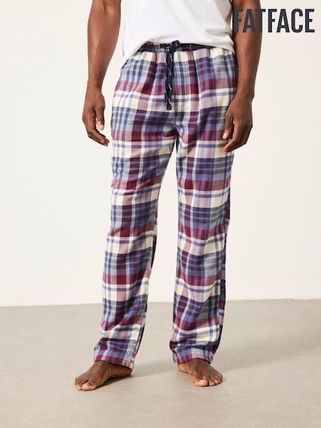بنفسجي برقوقي - Regular Fatface Check Pyjama Bottom