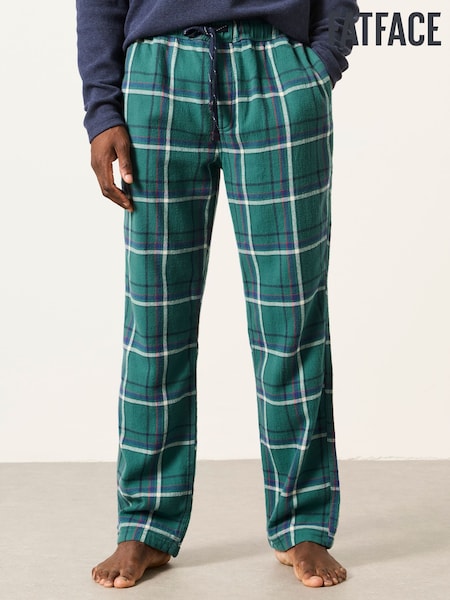 Green - Regular Fatface Norton Check Pyjama Bottom