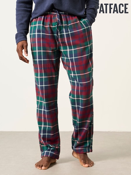 Burgundy Red - Regular Fatface Check Pyjama Bottom