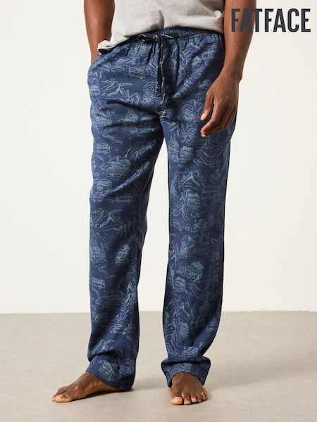 ネイビー - Regular Fatface Vw Print Pyjama Bottom