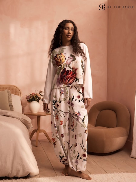 Cream Floral - B By Ted Baker Organic Cotton Pyjamas Set