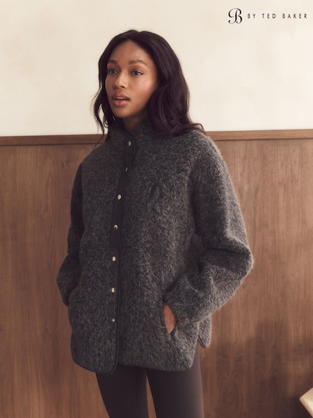 Grey - B By Ted Baker Wool Blend Lounge Top