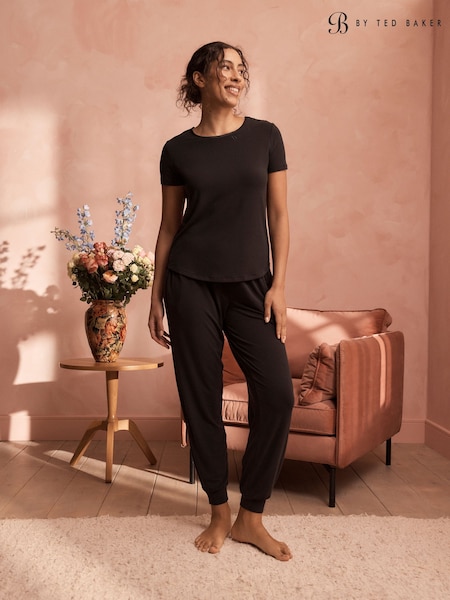 Black - B By Ted Baker Lyocell And Wool Blend Pyjamas Set