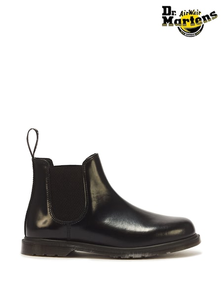Black - Regular Dr. Martens Mayfare Polished Smooth Chelsea Boots