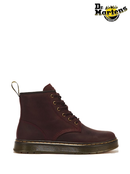 Burdeos - Dr. Martens Brookline Crazy Horse Leather Chukka Boots