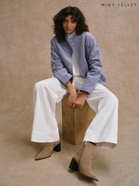 Mint Velvet Cotton Blend Corduroy Quilted Jacket (G90087) | ¥ 34,540