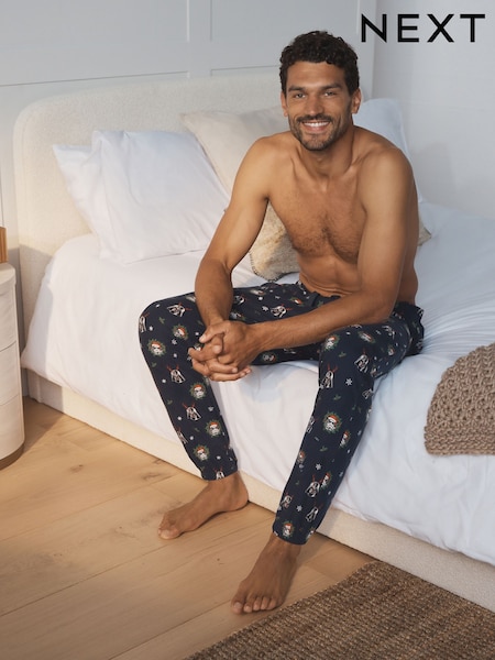 Black Star Wars - Regular Printed Long Pyjama Bottoms