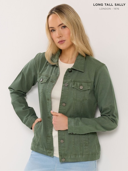 Long Tall Sally Green Denim Jacket (G90281) | $96