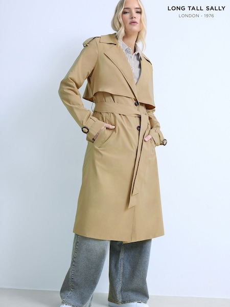 Long Tall Sally Natural Trench Coat (G90293) | $184