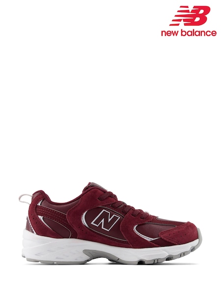 Rouge bordeaux - Baskets New Balance 530 à lacets élastiques pour juniors