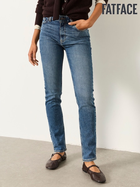 Blau Denim - Fatface Slim Leg Jeans