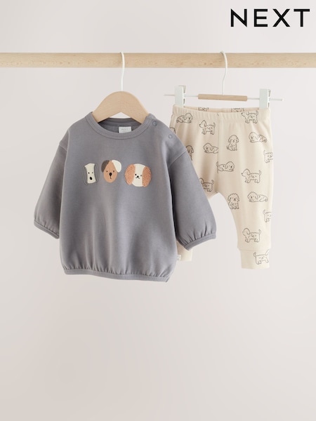 Grey Dogs - Baby Sweatshirt And Leggings Set (0mths-2yrs)
