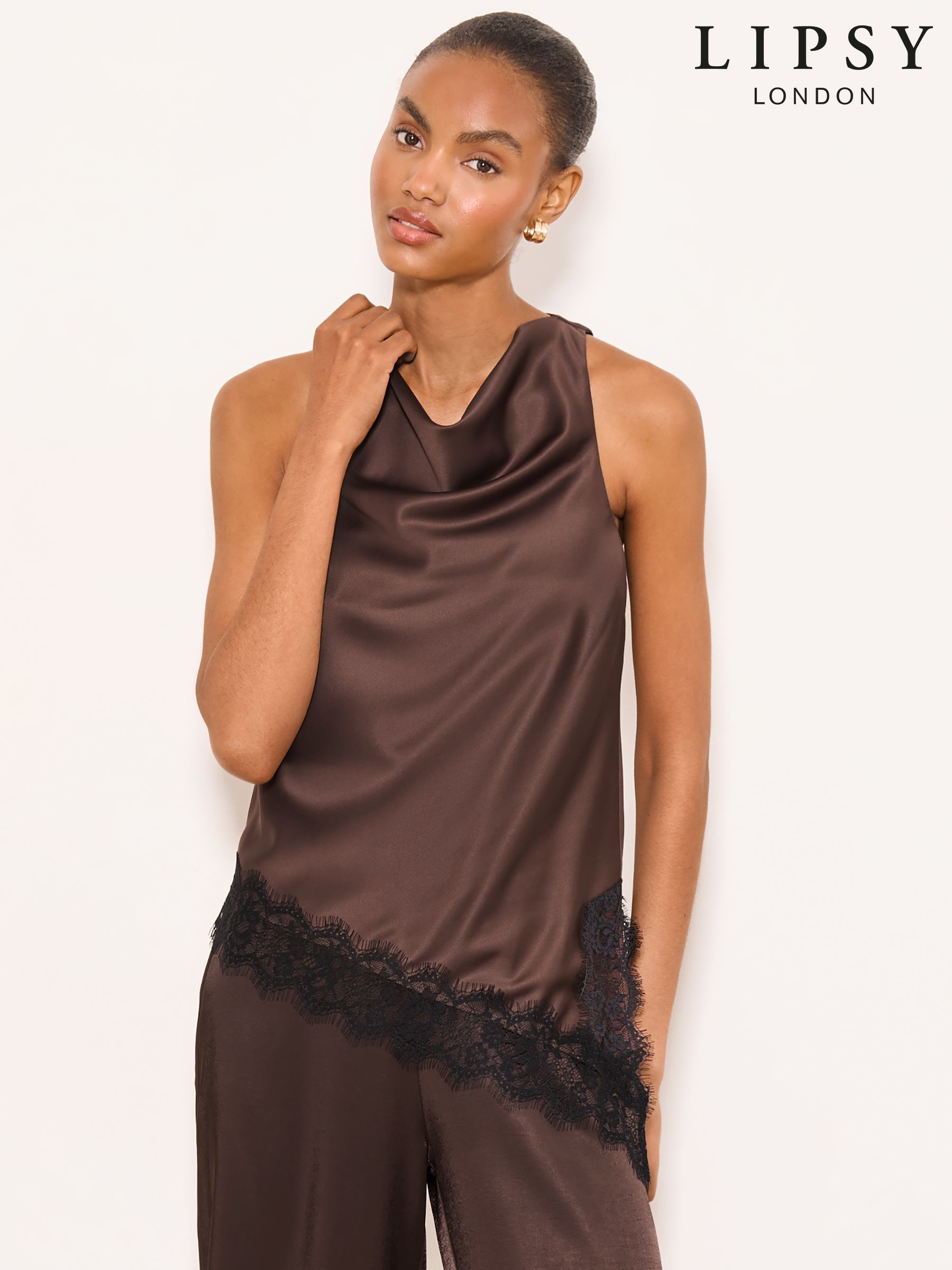Buy Women's Tops Plain Halterneck Online | Next Spain