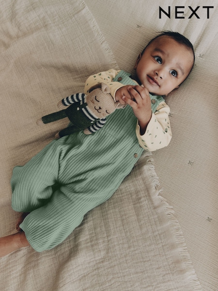 Vert - Jersey Dungaree And Bodysuit Baby Set (0mths-2yrs)