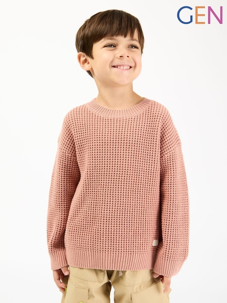 GEN Pink Slouchy Crew Neck Jumper (G91040) | €41