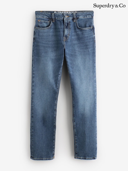 Blue - Regular Superdry Vintage Slim Straight Leg Jeans