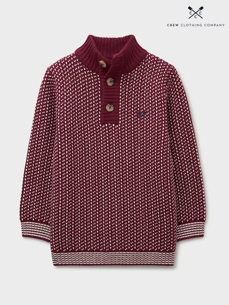 Crew Clothing Half Button Funnel Neck Jumper (G91496) | 45 € - 57 €