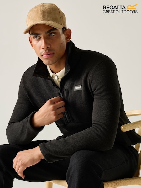 Black - Regular Regatta Barlee Half Zip Fleece