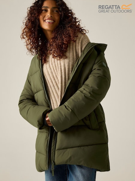 Verde - Chaqueta impermeable aislante Regatta Yasira