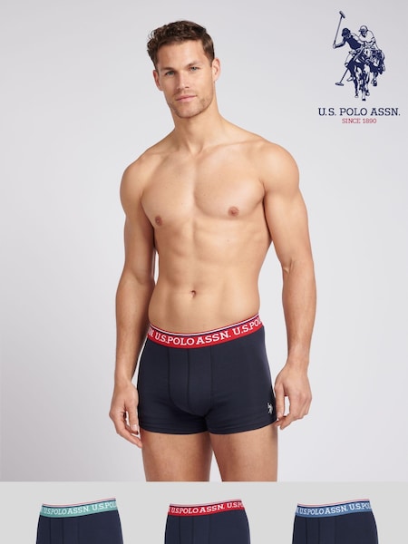 U.S. Polo Assn. Mens Highlight Stripe Boxer Shorts 3 Pack (G92156) | €55