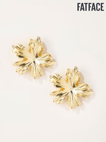 Kultainen/kullanvärinen Tone - Fatface Flower Party Earrings