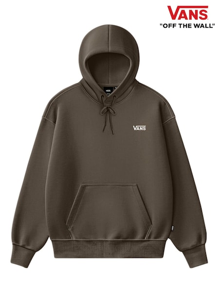 Brown - Regular Vans Left Chest Hoodie