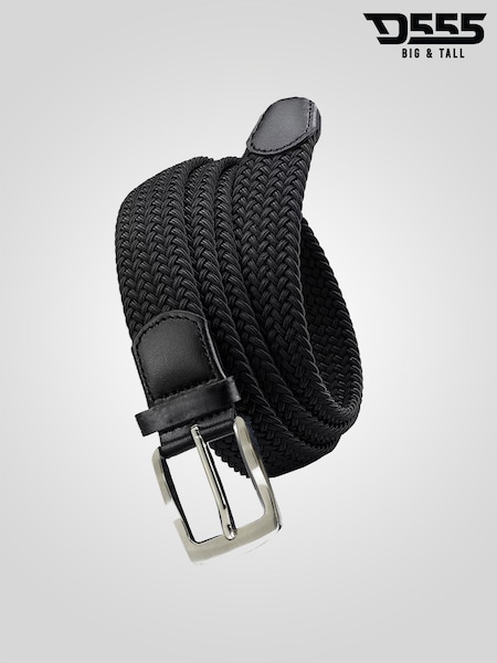 D555 Black DANI Stretch Braided Belt (G92986) | OMR12