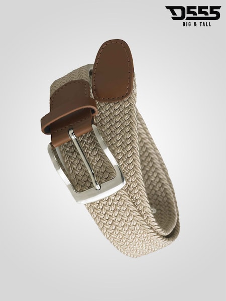 D555 Cream DANI Stretch Braided Belt (G92989) | OMR12