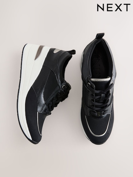 Black - Forever Comfort® Glam Wedge Trainers
