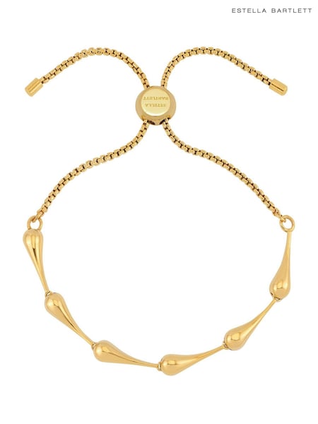 The Edit by Estella Bartlett Gold Tone Drop Link Slider Bracelet (G93419) | KWD20