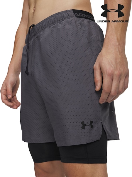 Grigio - Regular Under Armour Vanish Woven 2.0 2 In 1 Shorts
