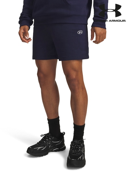 Blue - Regular Under Armour Rival Fleece Shorts