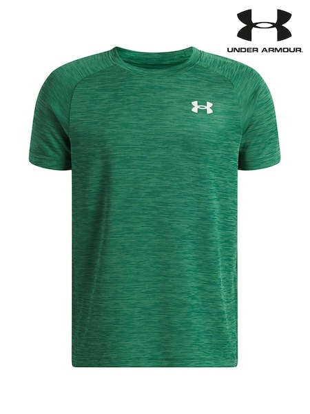 Verde - Under Armour Tech Textured Short Sleeve T-shirt